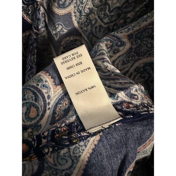 ARTESIA Womens M/L Patterned BOHO Kimono Open Front Bat Wing Sleeve Flowy EUC - Picture 5 of 6